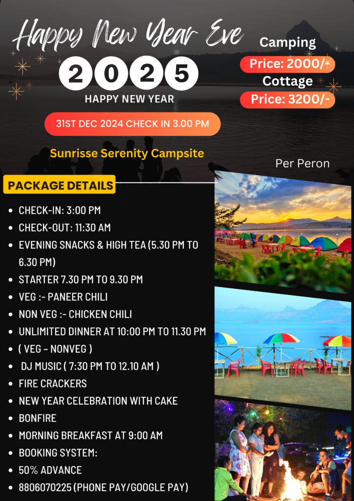 Black and Yellow Camping Itinerary Flyer 2